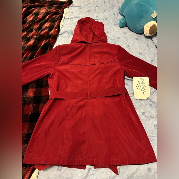 Braetan Peacoat w/ hoodie - Red - Picture 9 of 16